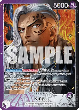 King (OP08-057) (V.2) OP08 Alternate Art Englisch