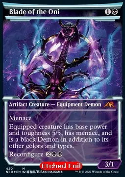 Klinge der Oni (V.3) XNEO-420 Mythic Near Mint Deutsch Foil