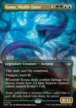 Koma, World-Eater XFDN-347 Rare Near Mint Englisch Foil
