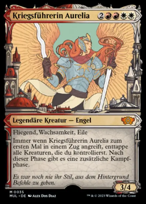 Kriegsführerin Aurelia (V.1) MUL-35 Mythic Deutsch