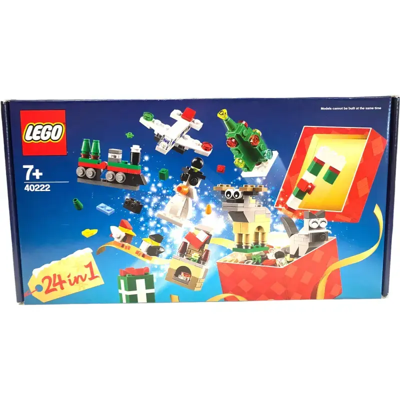 LEGO 24-In-1 Weihnachtsspaß 40222 – Weihnachtlicher Bauspaß Adventskalender