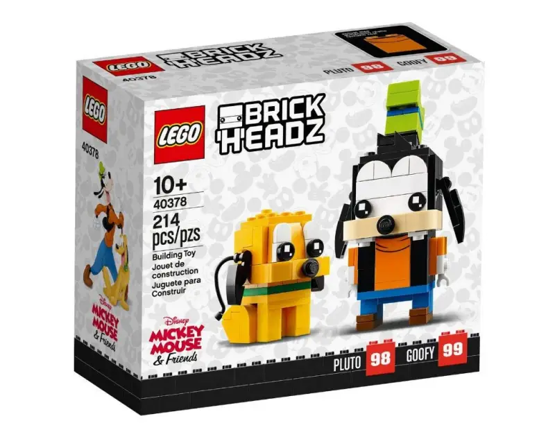 LEGO® BrickHeadz 40378 – Disney Goofy & Pluto | Zwei ikonische Disney-Klassiker als Sammlerfiguren-Duo