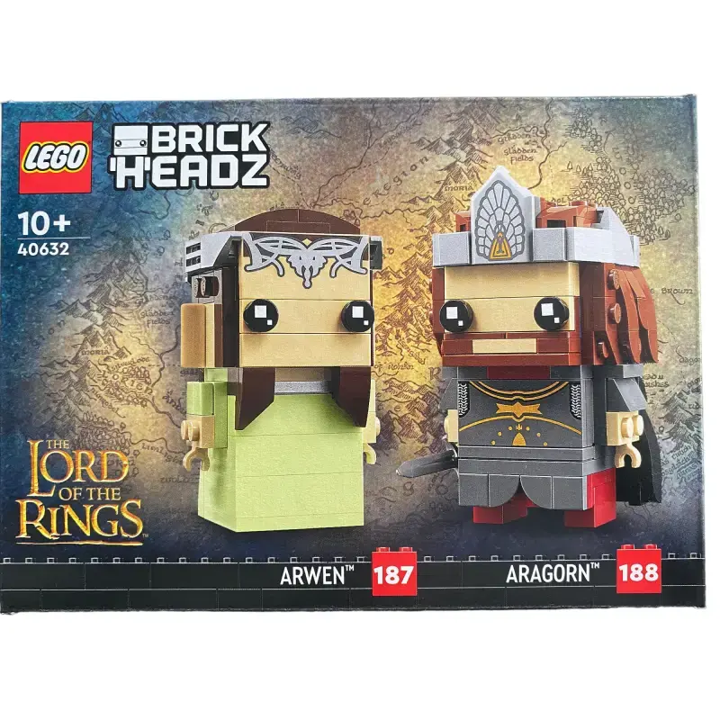 LEGO® Brickheadz-Arwen Nr.187+Aragorn Nr.188 Lord of the Rings 40632