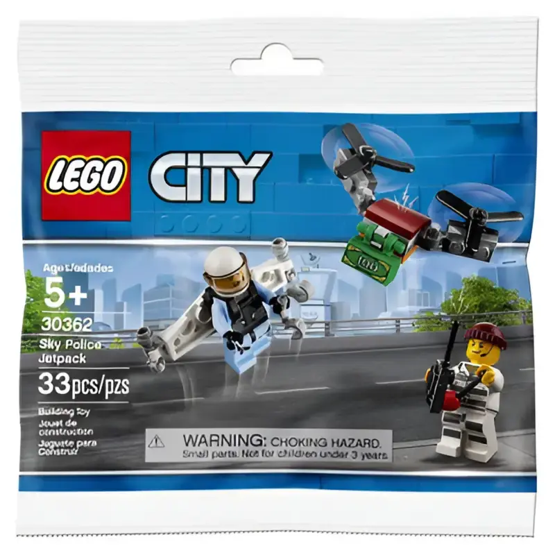 LEGO City Sky Police Jetpack und Bankräuber Polybag 30362