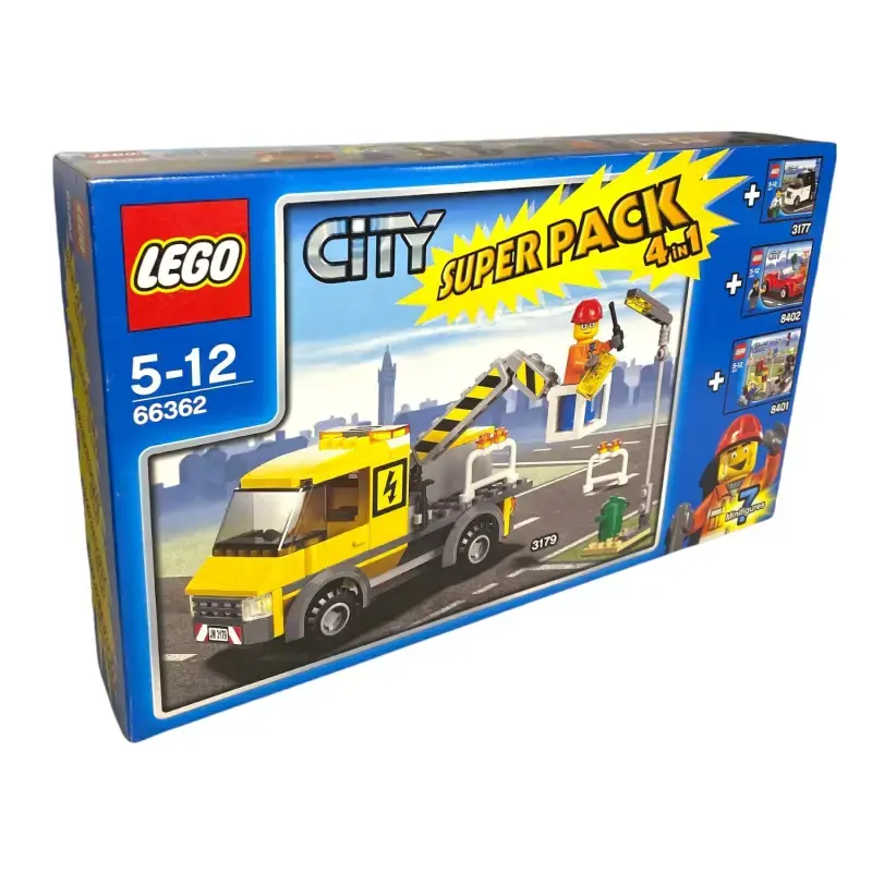 LEGO City Super Pack 4 in 1 (3179, 3177, 8402 und 8401)