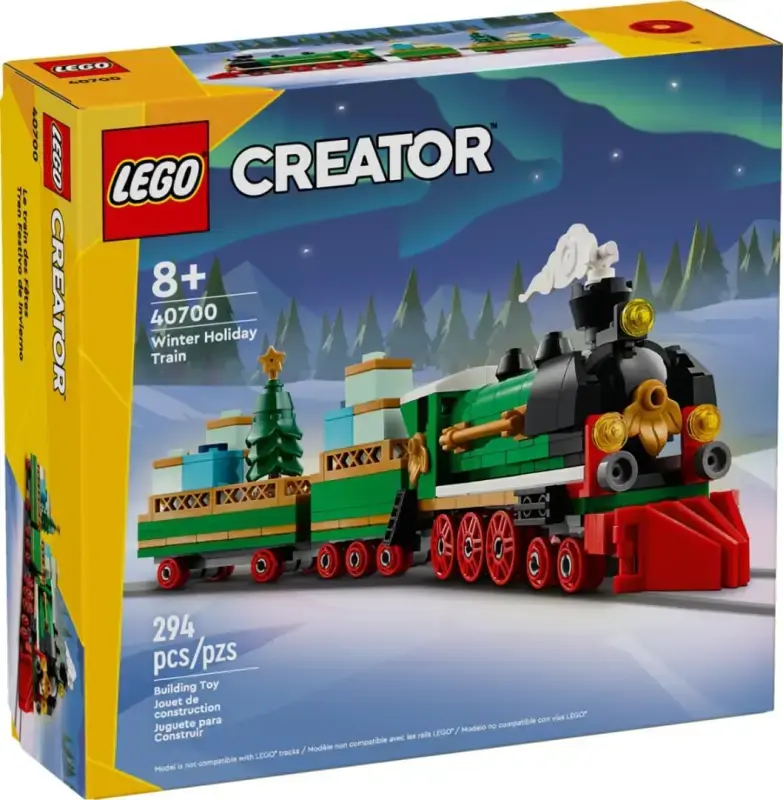 LEGO® Creator 40700 Weihnachts-Eisenbahn – Exklusives GWP Set | Festlicher Sammlerschatz, Neu & OVP