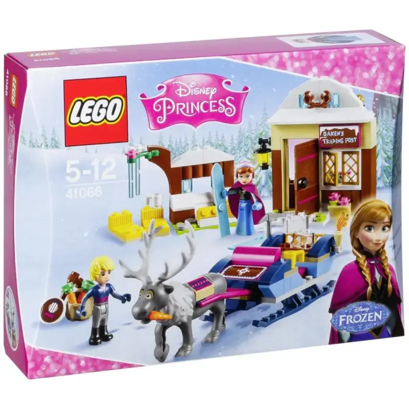 LEGO® Disney Princess™ 41066 – Annas & Kristoffs Schlittenabenteuer | Frozen Set mit Anna, Kristoff & Sven