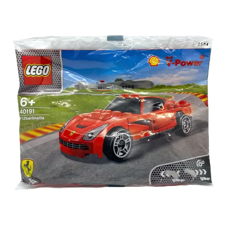LEGO® Ferrari Shell V-Power 40191 – Ferrari F12 Berlinetta Polybag mit Rückziehmotor | Seltenes Promo-Set NEU & OVP