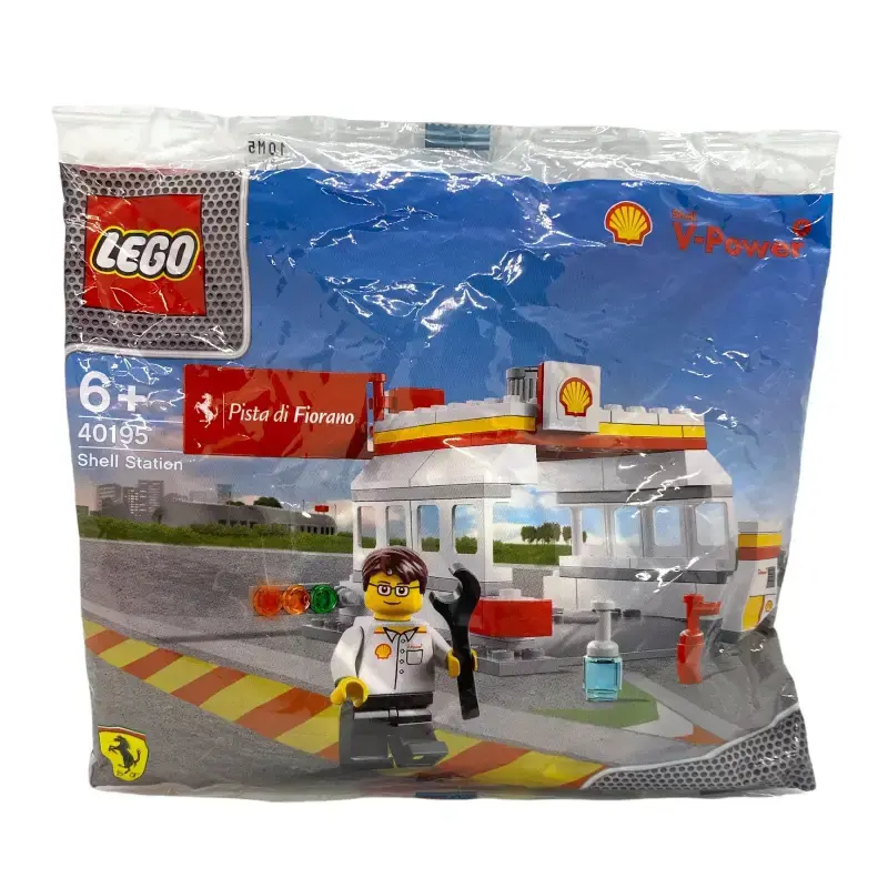 LEGO® Ferrari Shell V-Power 40195 – Tankstation Limited Edition Polybag | Das Herzstück der Shell-Kollektion NEU & OVP