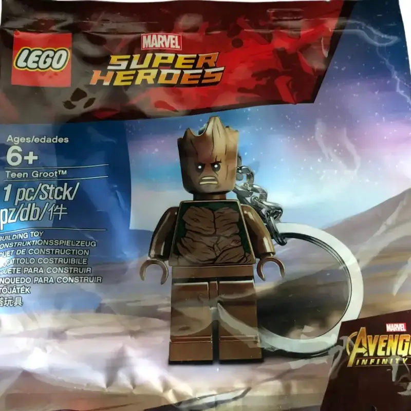 Lego Marvel Super Heroes Polybag Keychain Teen Groot 5005244