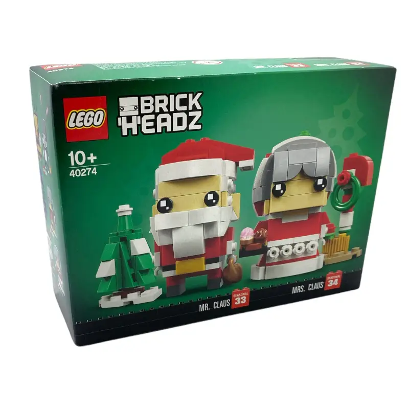 LEGO Mr. Claus und Mrs. Claus Weihnachtsmann BrickHeadz 40274
