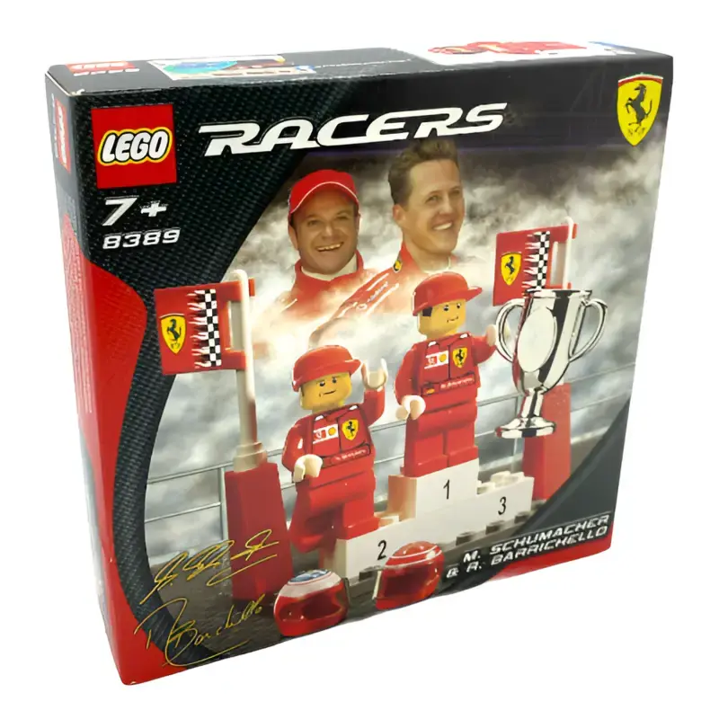 LEGO Racers 8389 Ferrari F1 – Michael Schumacher & Rubens Barrichello Set