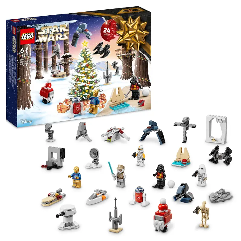 LEGO® Star Wars™ Adventskalender 75340 – 24 Überraschungen, Minifiguren & Fahrzeuge | Offiziell & Neu