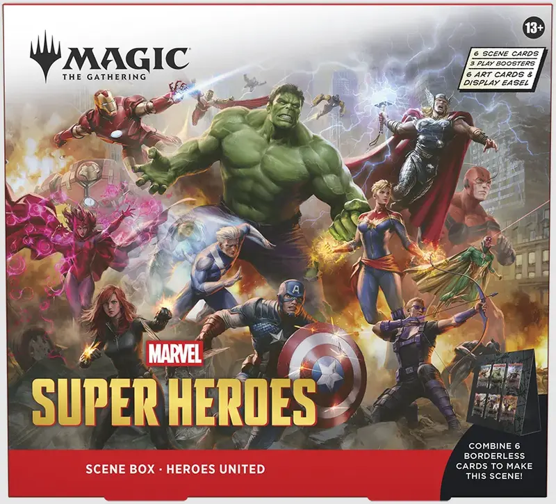 Magic The Gathering Marvel Super Heroes Szenebox "Heroes United" EN