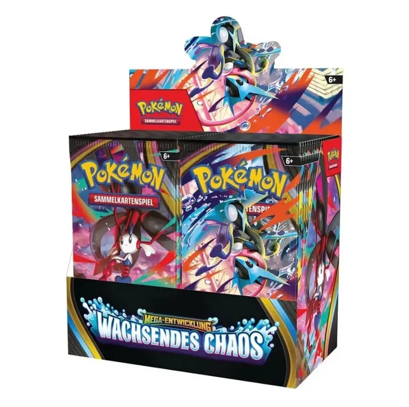 Mega-Entwicklungen Wachsendes Chaos Booster Display DE