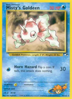Misty's Goldeen GH-30 Rare Englisch