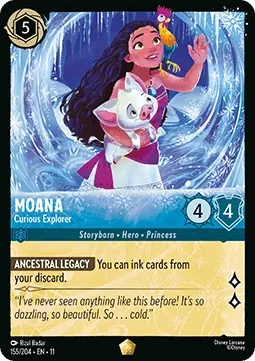 Moana - Curious Explorer (V.1) - Winterspell (Legendary) [11WSP-155]