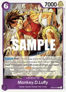 Monkey.D.Luffy (OP03-070) UP Rare Near Mint Englisch
