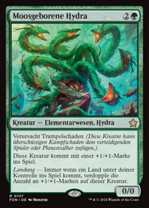Moosgeborene Hydra FDN-107 Rare Deutsch