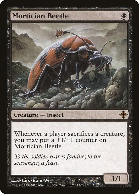 Mortician Beetle ROE-117 Rare Englisch