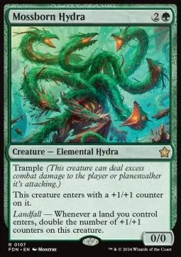 Mossborn Hydra FDN-107 Rare Near Mint Englisch Foil