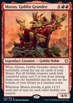 Muxus, Goblin Grandee JMP-24 Rare Near Mint Englisch