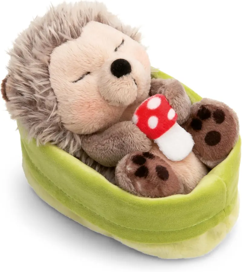 NICI Kuscheltier Igel Fliegenpilz Sleeping Pets 12 cm GREEN