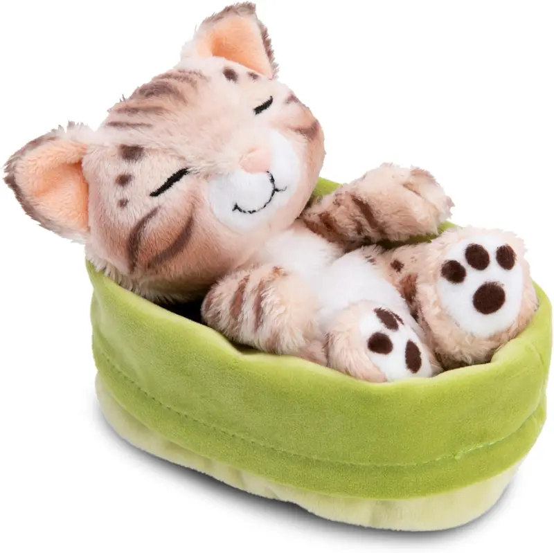 NICI Kuscheltier Katze Bengal 12 cm schlafend Sleeping Pets