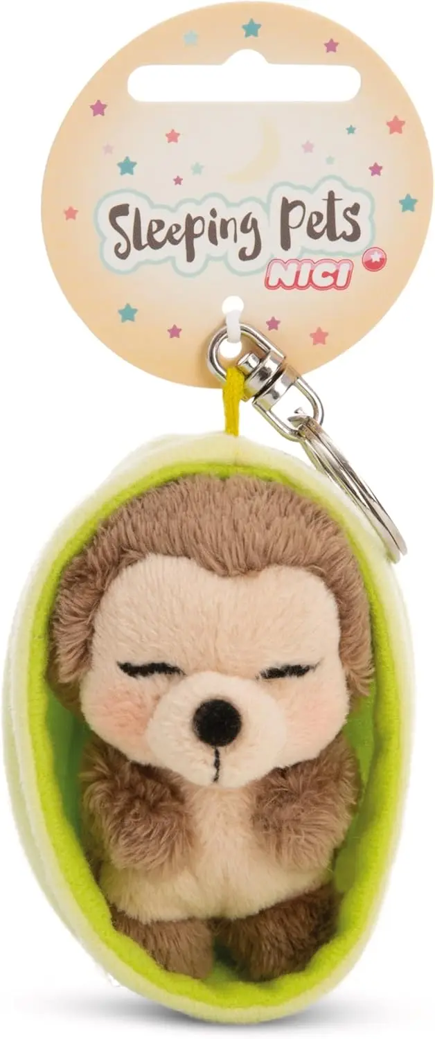 NICI Sleeping Pets Schlüsselanhänger 8 cm – 1 von 12 zufällig