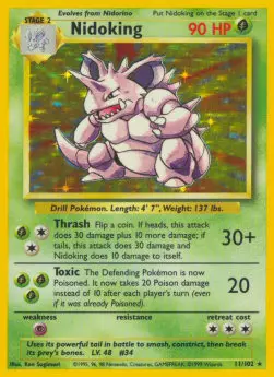 Nidoking BS-11 Holo Rare Englisch