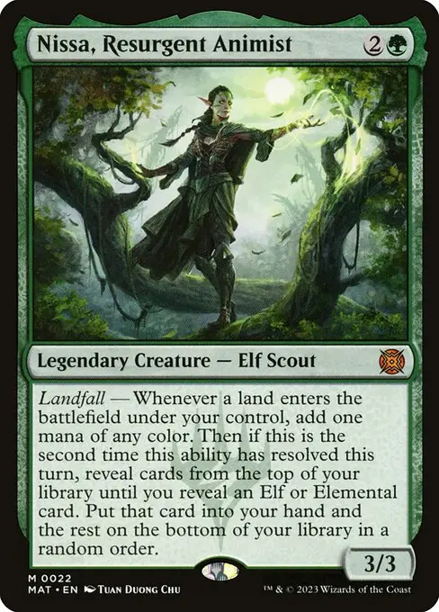 Nissa, Resurgent Animist MAT-22 Mythic Englisch