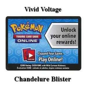 Online Code Card (Chandelure Blister) - Vivid Voltage (Online Code Card)