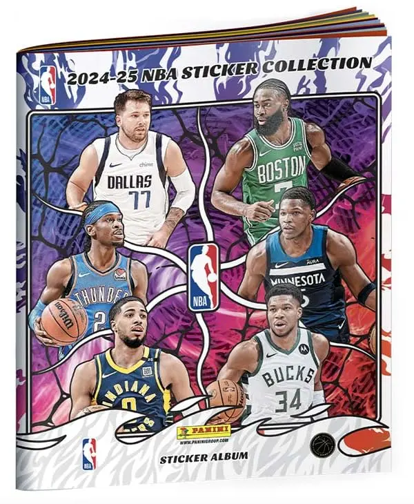 Panini NBA 2024-25 Sticker & Cards Sammelalbum | Offizielles Panini Album zur Kollektion | Platz für 514 Sticker & 100 Trading Cards