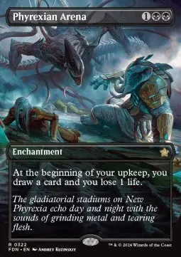 Phyrexianische Arena (V.1) XFDN-322 Rare Good Deutsch Foil