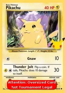 Pikachu CEL-BS 58 Oversized Deutsch