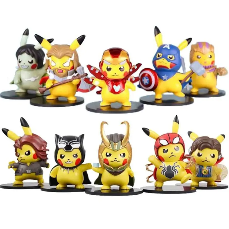 Pikachu Cosplay Avengers Figuren - Iron Man, Thor, Captain American etc.