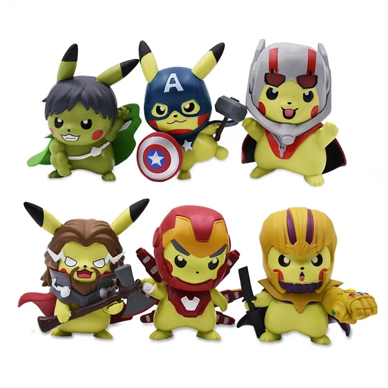 Pikachu Cosplay Iron Man, Thor, Captain America, Hulk etc. Figuren (ca. 10cm)