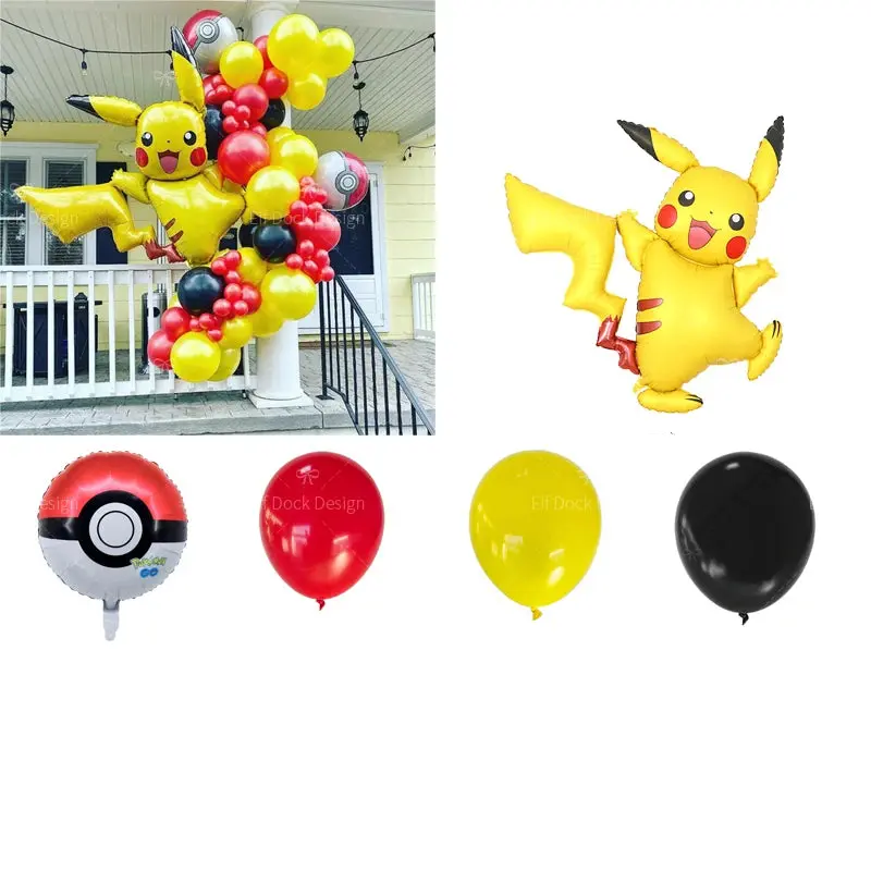 Pikachu Geburtstagsfeier Set mit 82 Ballons