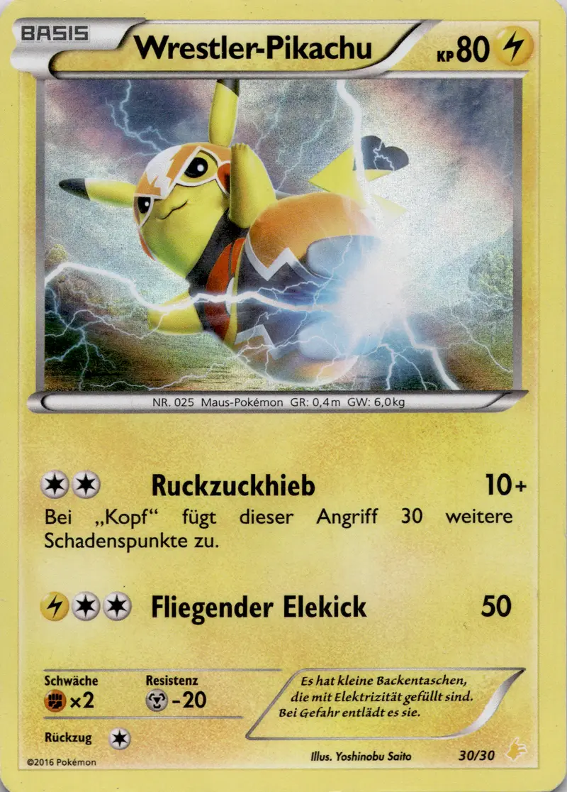 Pikachu Libre (TK9 P-30) XY Trainer Kit