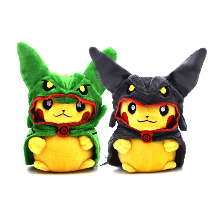 Pikachu Rayquaza Cosplay Grün oder Schwarz (ca. 20cm)