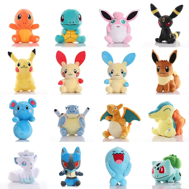 Pikachu, Snorlax, Charmander, Mewtwo, Dragonite etc. Plüsch Figur