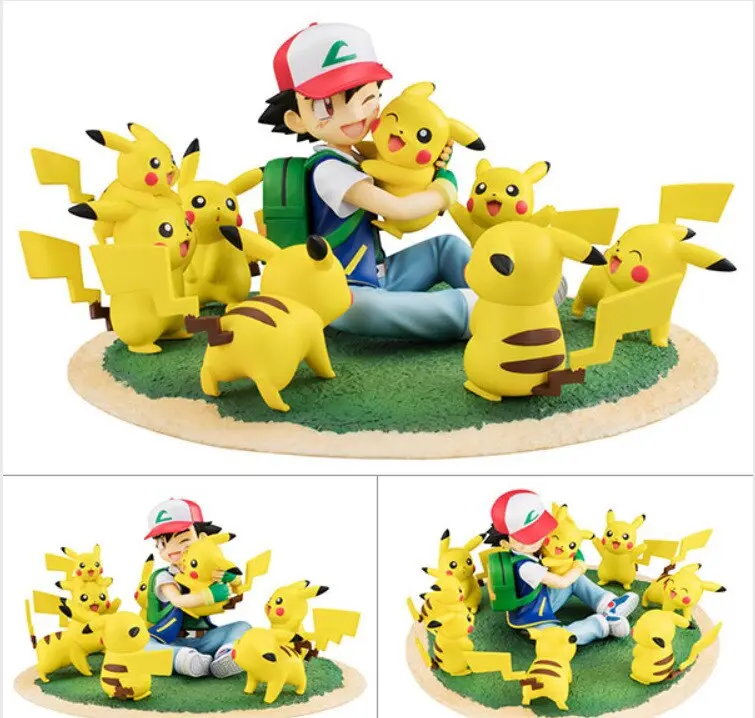 Pikachu und Ash Ketchum Figuren Set (ca. 6-8cm)
