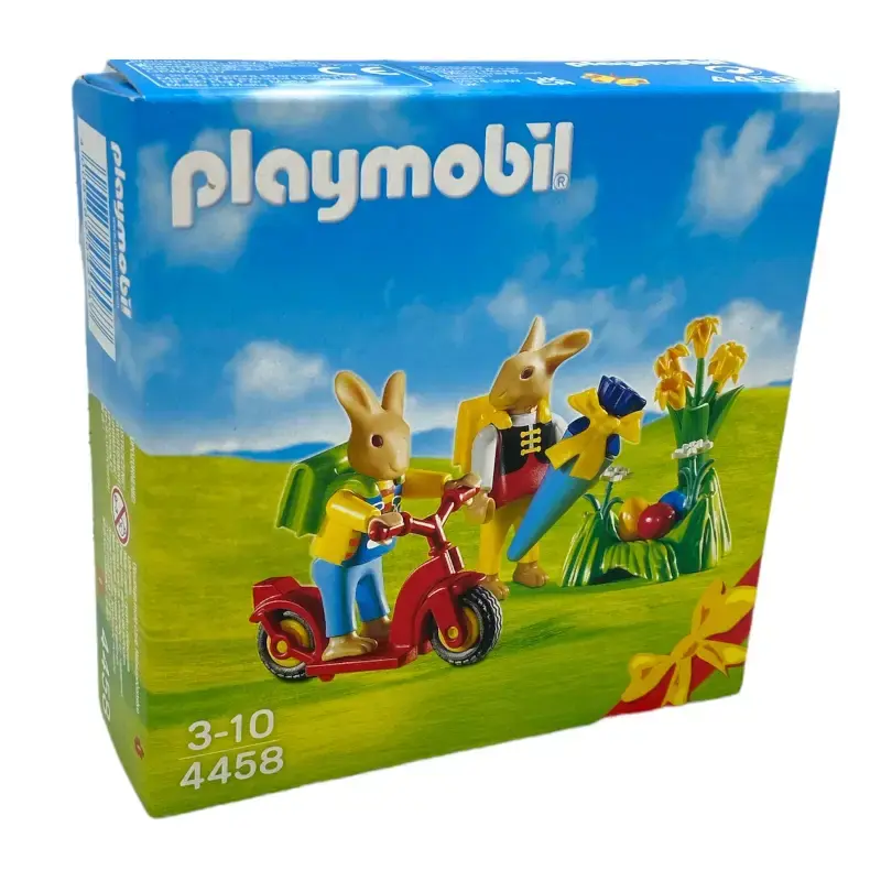 PLAYMOBIL Osterhasen 4458 Häschens 1. Schultag – Osterhase Spielzeug Set