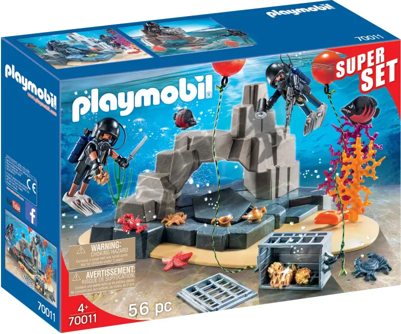 PLAYMOBIL SuperSet SEK-Taucheinsatz - Polizei Set 70011