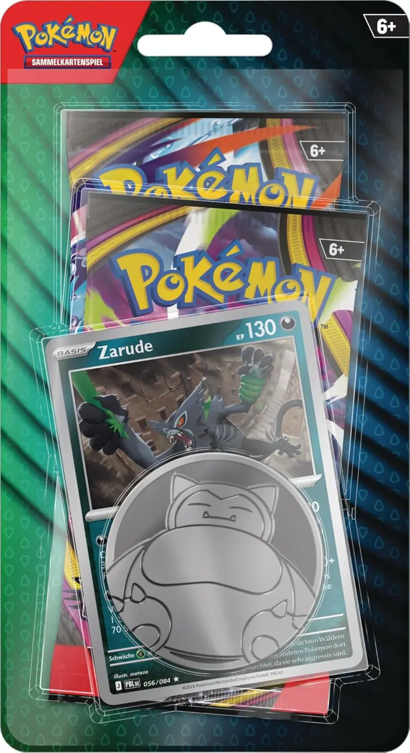 Pokémon 2-Pack Blister – Zarude Holokarte + 2 Boosterpacks