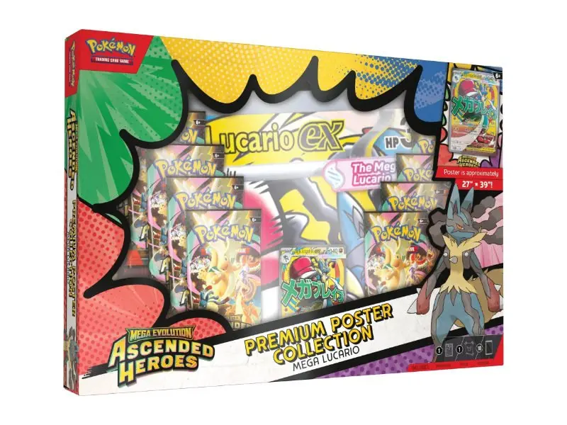 Pokemon Ascended Heroes Premium Poster Kollektion Box (Lucario) - EN