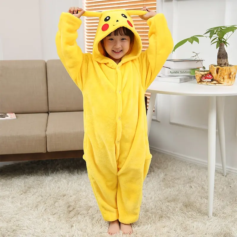 Pokemon Baby Kinder  Pyjama Schlafanzug im süßen Pikachu Look