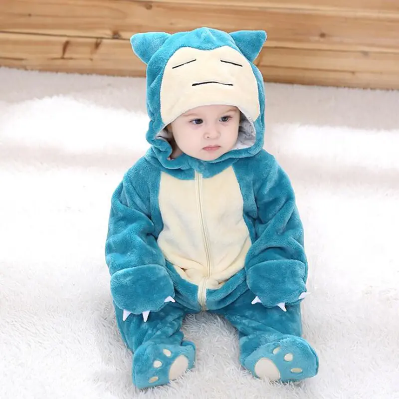 Pokemon Baby Pyjama Schlafanzug im süßen Relaxo Snorlax Look