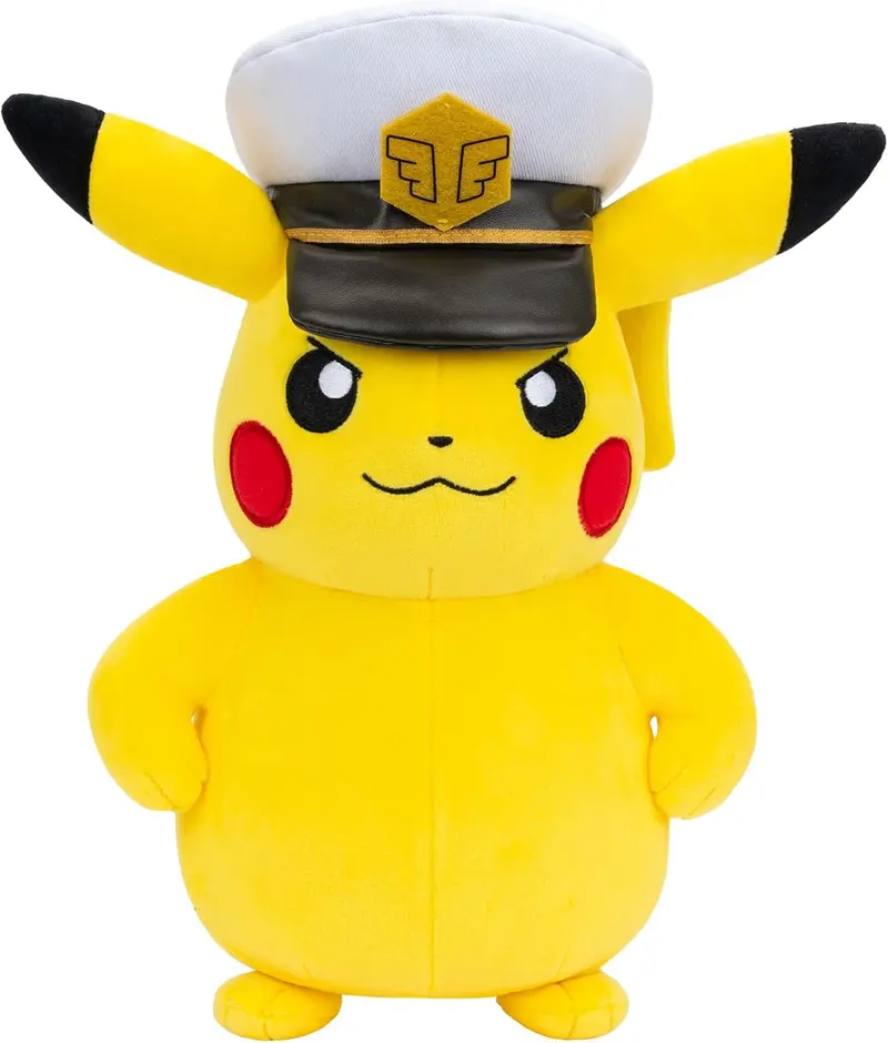Pokémon Captain Pikachu Plüsch 20 cm – Jazwares