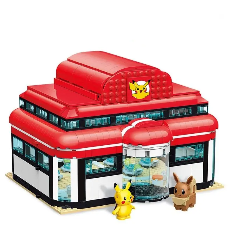 Pokémon Center Haus Baustein Set